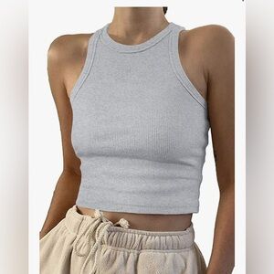 Women's Classic Ribbed Cropped Tank